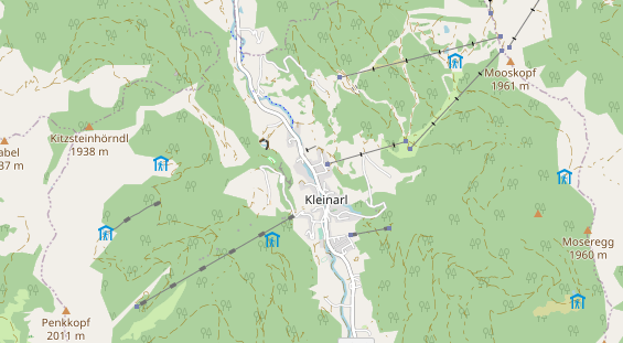 Pistenhotel auf Karte