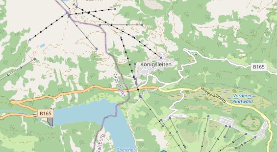 Pistenhotel auf Karte