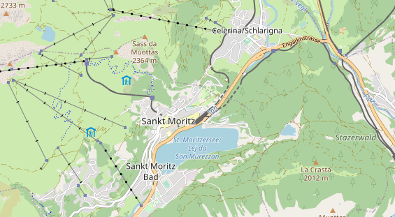 Pistenhotel auf Karte