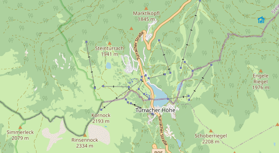 Pistenhotel auf Karte