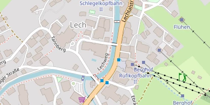 Pistenhotel auf Satellitenbild