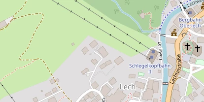 Pistenhotel auf Satellitenbild