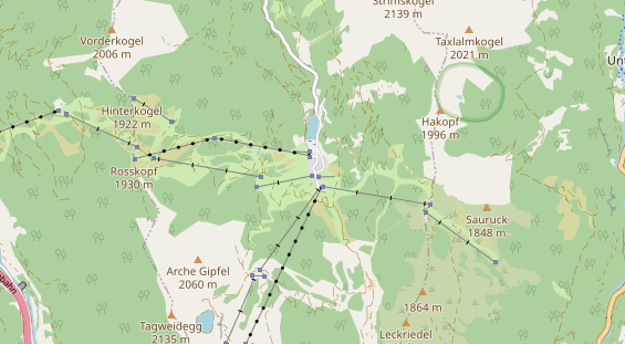 Pistenhotel auf Karte