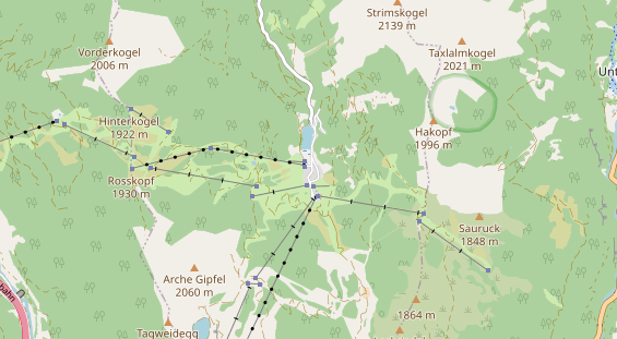 Pistenhotel auf Karte