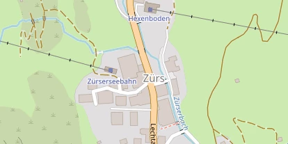 Pistenhotel auf Satellitenbild