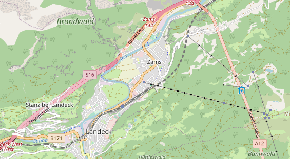 Pistenhotel auf Karte