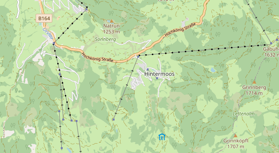 Pistenhotel auf Karte