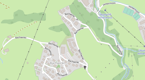 Pistenhotel auf Satellitenbild