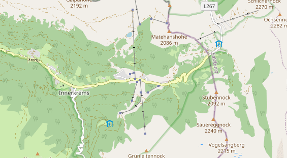 Pistenhotel auf Karte