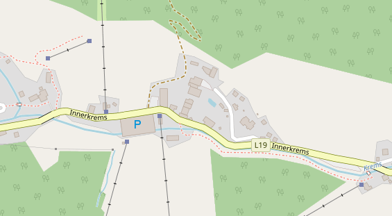 Pistenhotel auf Satellitenbild