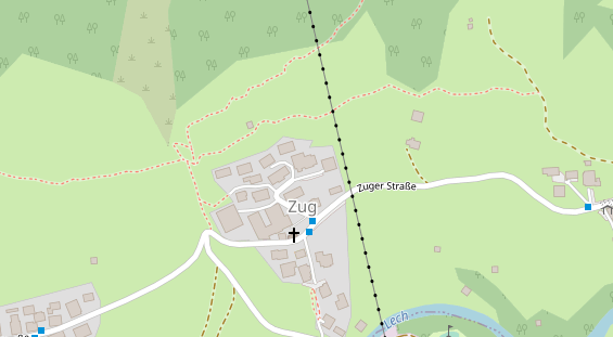 Pistenhotel auf Satellitenbild