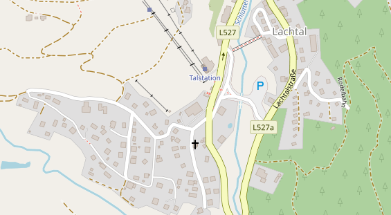 Pistenhotel auf Satellitenbild