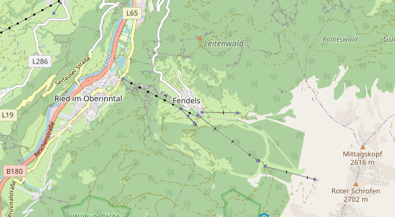 Pistenhotel auf Karte