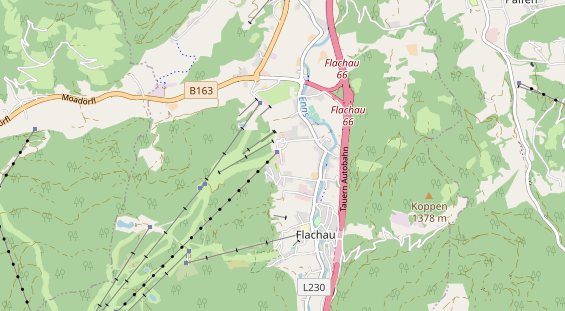 Pistenhotel auf Karte