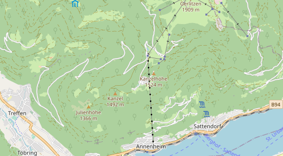 Pistenhotel auf Karte