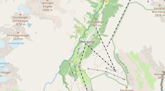 Pistenhotel auf Karte