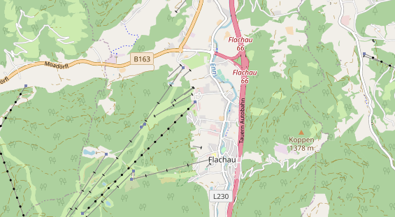 Pistenhotel auf Karte