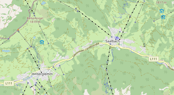 Pistenhotel auf Karte