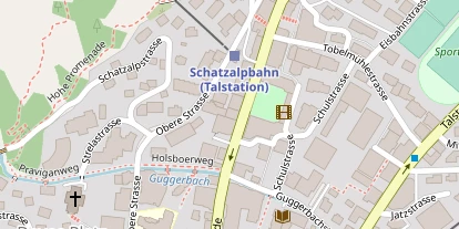 Pistenhotel auf Satellitenbild