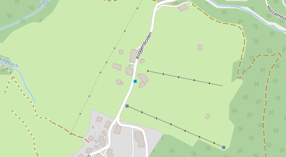 Pistenhotel auf Satellitenbild