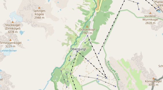 Pistenhotel auf Karte