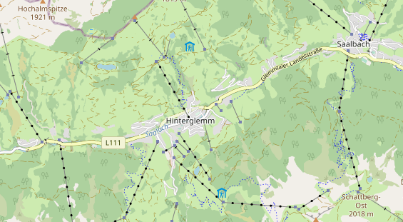 Pistenhotel auf Karte