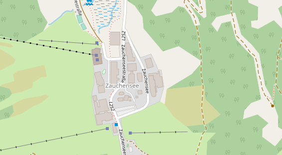 Pistenhotel auf Satellitenbild