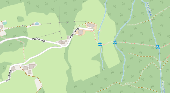 Pistenhotel auf Satellitenbild