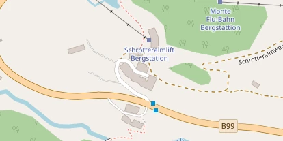 Pistenhotel auf Satellitenbild