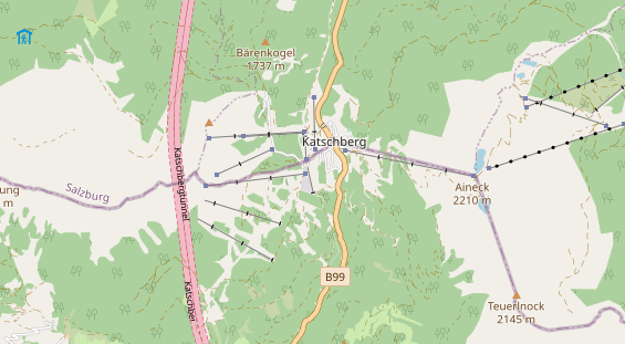 Pistenhotel auf Karte