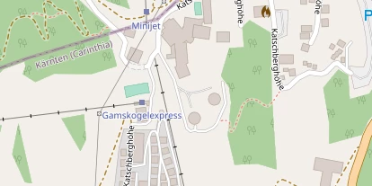 Pistenhotel auf Satellitenbild