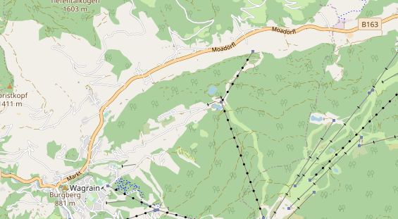 Pistenhotel auf Karte