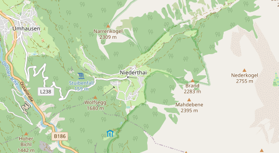 Pistenhotel auf Karte