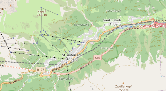 Pistenhotel auf Karte