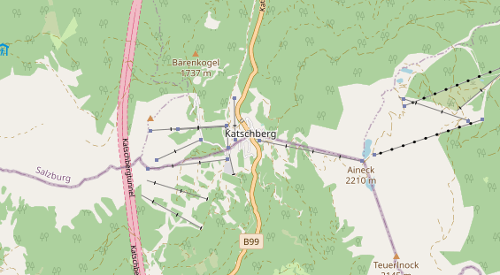 Pistenhotel auf Karte