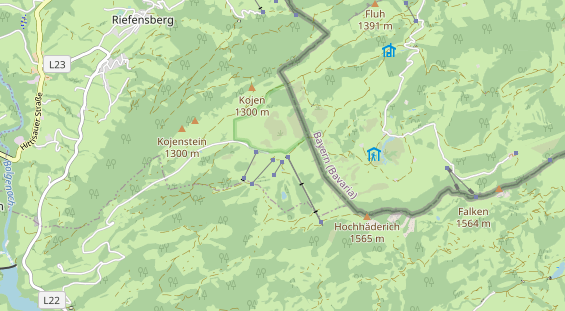 Pistenhotel auf Karte