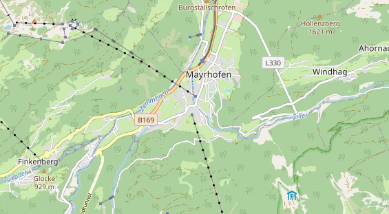 Pistenhotel auf Karte