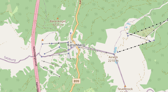 Pistenhotel auf Karte