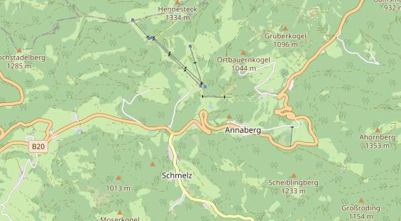 Pistenhotel auf Karte