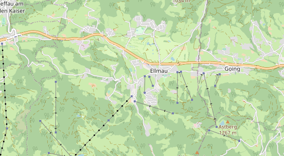 Pistenhotel auf Karte