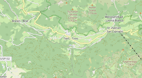 Pistenhotel auf Karte