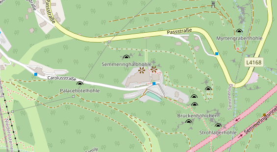 Pistenhotel auf Satellitenbild