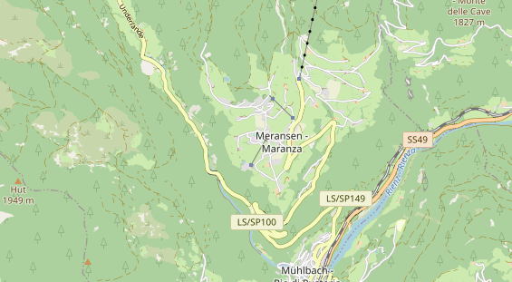 Pistenhotel auf Karte