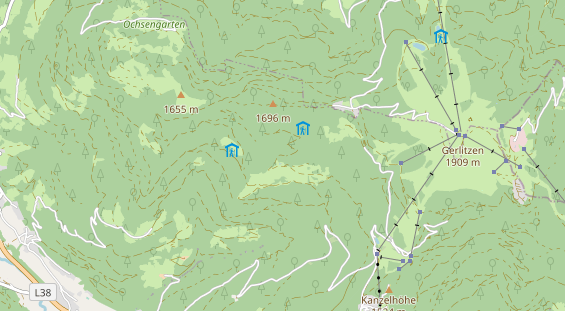 Pistenhotel auf Karte