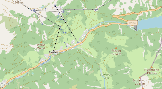 Pistenhotel auf Karte