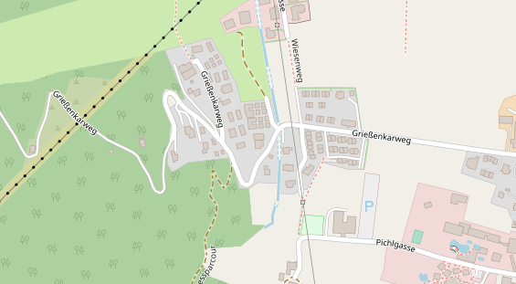 Pistenhotel auf Satellitenbild