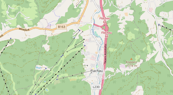 Pistenhotel auf Karte