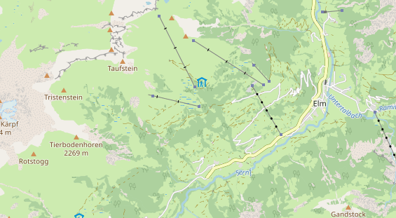 Pistenhotel auf Karte