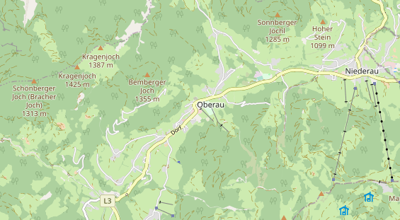 Pistenhotel auf Karte