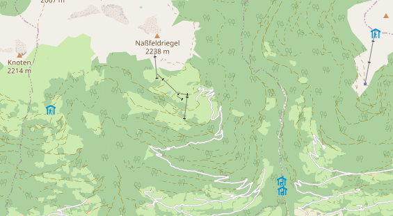 Pistenhotel auf Karte